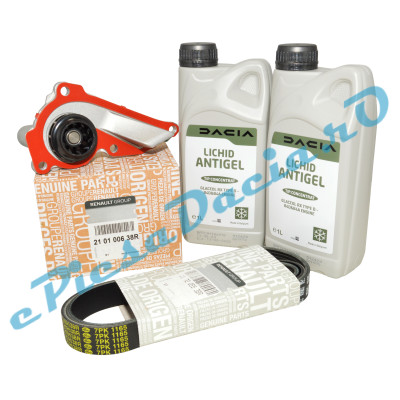 Pachet Revizie Pompă Apă 1.0 TCe Logan 3, Sandero 3, Duster 2/3, Jogger, Logan 2, Original Renault 210100638R + 117209538R + 7711949706
