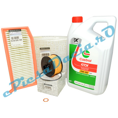 Pachet Revizie Motor 0.9TCe, LOGAN 2, SANDERO 2, (Fara GPL), Filtre Renault Si Castrol RN17 Pachet Revizie Motor 0.9TCe, LOGAN 2, SANDERO 2, (Fara GPL), Filtre Renault Si Castrol RN17