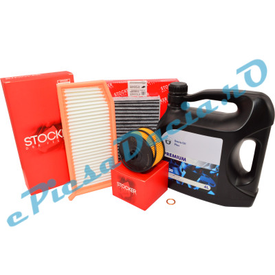 Kit Revizie Motor 0.9TCe, 1.0TCe, LOGAN 2, SANDERO 2, DACIA OIL PREMIUM PLUS 5W30, STOCKER