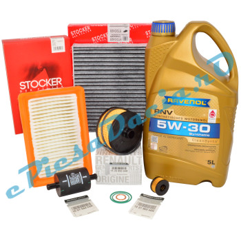 KIT Revizie LOGAN 3, SANDERO 3, JOGGER, 1.0TCe ECO-G, RAVENOL 5w30 RN17 Si Filtre RENAULT Si STOCKER Cu Carbon Activ KIT Revizie LOGAN 3, SANDERO 3, JOGGER, 1.0TCe ECO-G, RAVENOL 5w30 RN17 Si Filtre RENAULT Si STOCKER Cu Carbon Activ