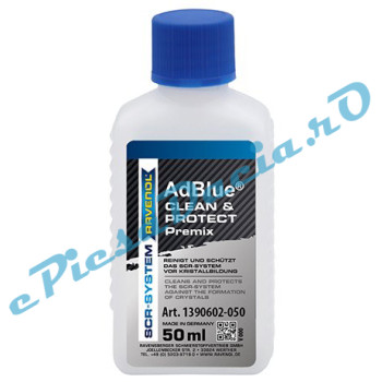 Aditiv AdBlue® Anticristalizare RAVENOL Clean & Protect Premix 50 ml – Protecție SCR 1390602-050-05-999 Aditiv AdBlue® Anticristalizare RAVENOL Clean & Protect Premix 50 ml – Protecție SCR 1390602-050-05-999