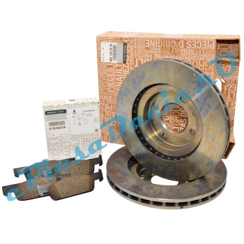 Placute Si Discuri Frana LOGAN 2, SANDERO 2, 0.9TCe, 1.5dCi, Originale Renault 410602581R+402063149R