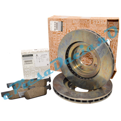 Placute Si Discuri Frana LOGAN 2, SANDERO 2, 0.9TCe, 1.5dCi, Originale Renault 410602581R+402063149R