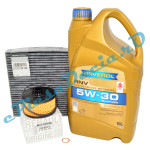 Pachet Revizie 0.9 TCe & 1.0 TCe, LOGAN 2, SANDERO 2, RAVENOL RNV 5W30 RN17 + Filtre Renault