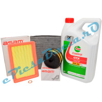 Pachet Revizie Logan 3, Sandero 3, Jogger, Motor 1.0 TCe cu Filtre ASAM și Ulei Castrol GTX 5W30 RN17