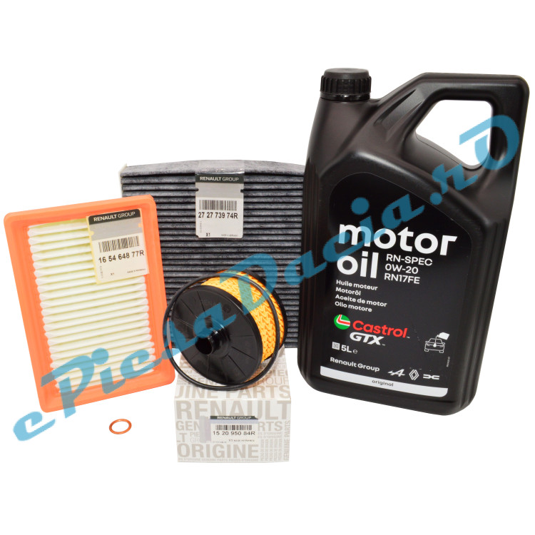 「RT-200017」 Pachet Revizie LOGAN 3, SANDERO 3, JOGGER 1.0 TCe 2024 – Ulei 0W20