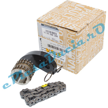 Kit Lanț, Patină și Pinion Arbore Cotit Pentru Pompa Ulei 1.0 TCe Logan 3, Sandero 3, Duster 2, Duster 3 Original Renault 150A09829R