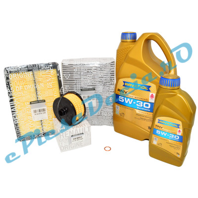 Pachet Revizie Renault Kadjar 1.3 TCe cu Filtre Originale și Ulei Ravenol RNV 5W30 RN17