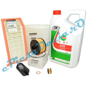 Pachet Revizie LOGAN 2 / SANDERO 2 0.9 TCe cu GPL, Filtre Renault + Ulei Castrol 5W30 RN17