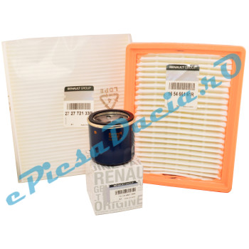 Pachet Filtre Revizie BiGster 1.8 Hybrid, Original Renault, 165466161R + 152085739R + 272772133R