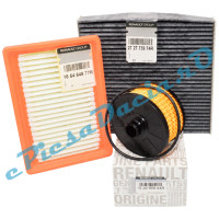 Pachet Filtre Revizie Logan 3, Sandero 3, Jogger 1.0 TCe / ECO-G 100, Original Renault Pachet Filtre Revizie Logan 3, Sandero 3, Jogger 1.0 TCe / ECO-G 100, Original Renault