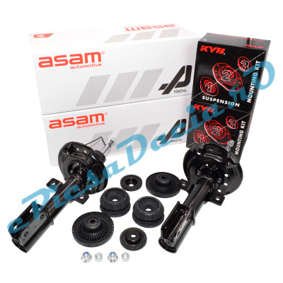 Pachet Amortizoare Față + Flanșe și Rulmenți Logan 3, Sandero 3, ASAM 76089 + KYB SM1083 Pachet Amortizoare Față + Flanșe și Rulmenți Logan 3, Sandero 3, ASAM 76089 + KYB SM1083