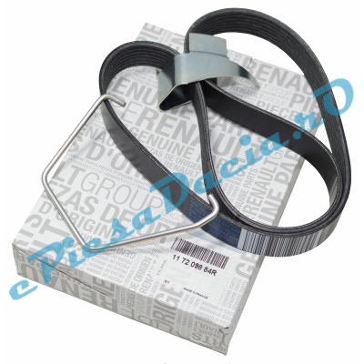 Curea Elastică Accesorii 7PK1025 (Transmisie) Motor 0.9TCe, (2019-2020), LOGAN 2, SANDERO 2, Originala Renault 117209884R
