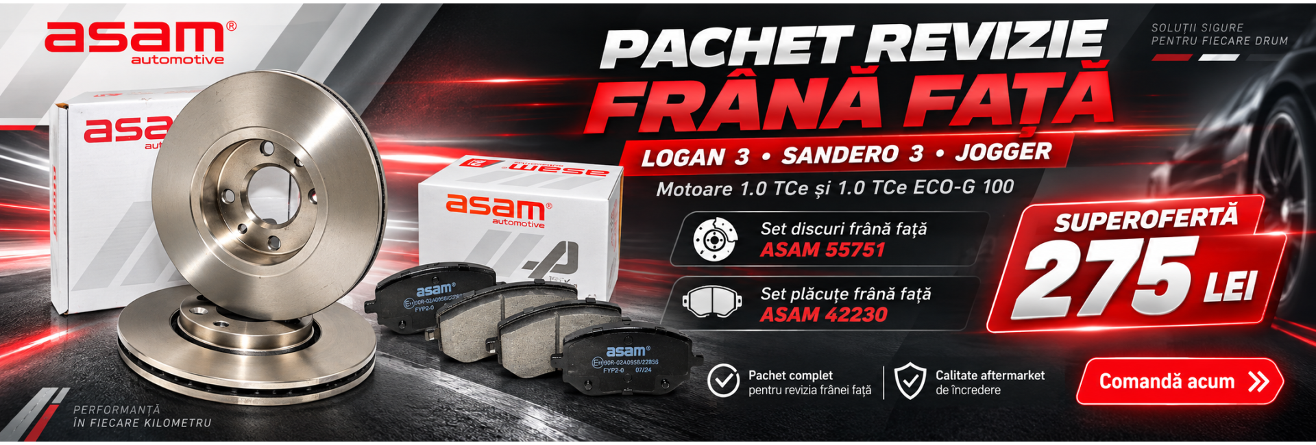 Pachet Frana Logan 3 Asam